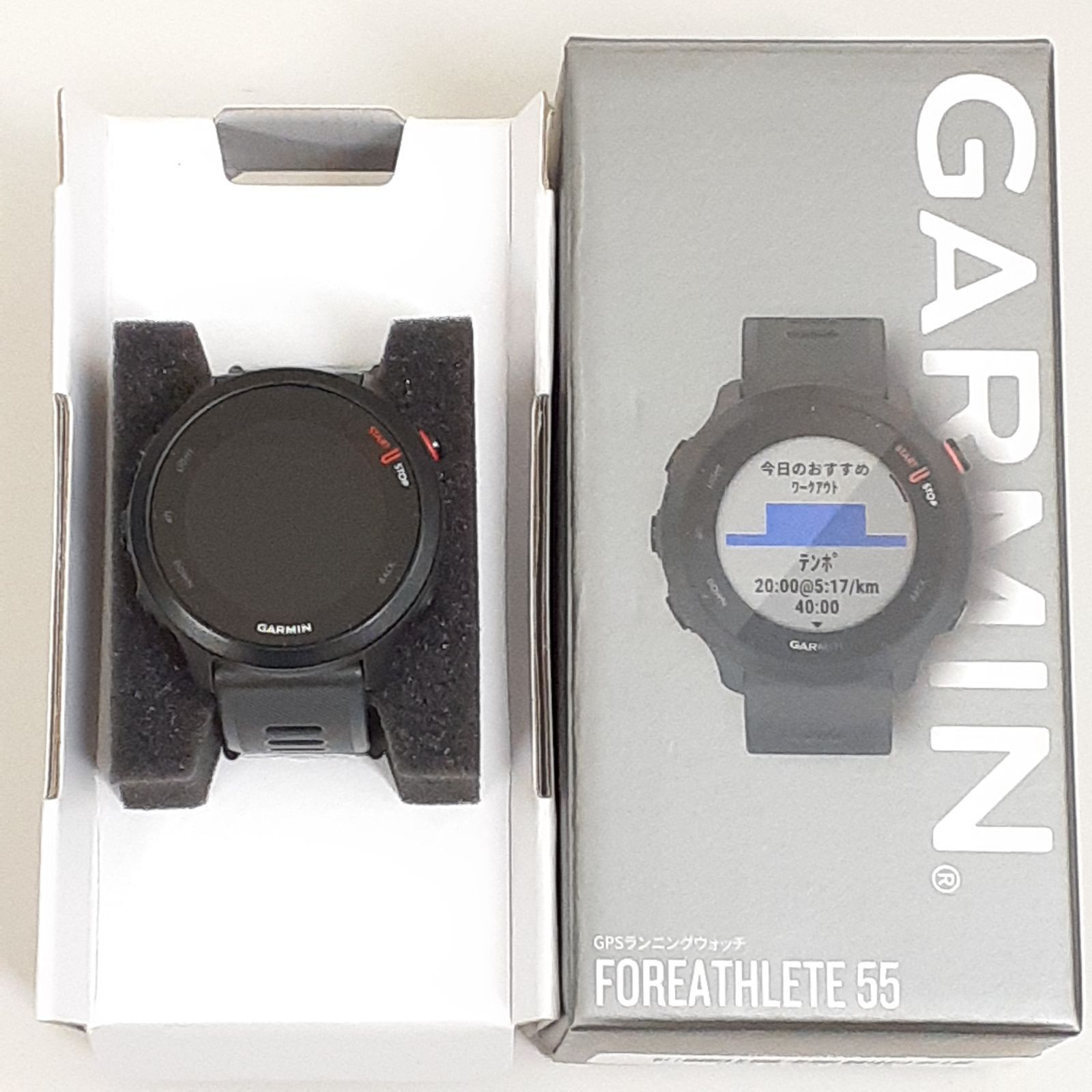 三沢店 GARMIN GPSランニングウォッチ FOREATHLETE55 動作 済