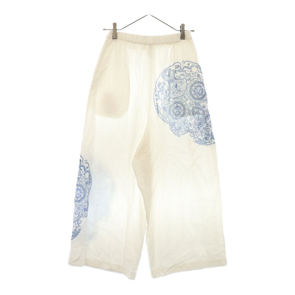 A13602 美品 ジュンヤワタナベ 22ss スカル　サルエルワイドパンツ　白 A13602 美品 ジュンヤワタナベ 22ss スカル サルエルワイドパンツ 白
