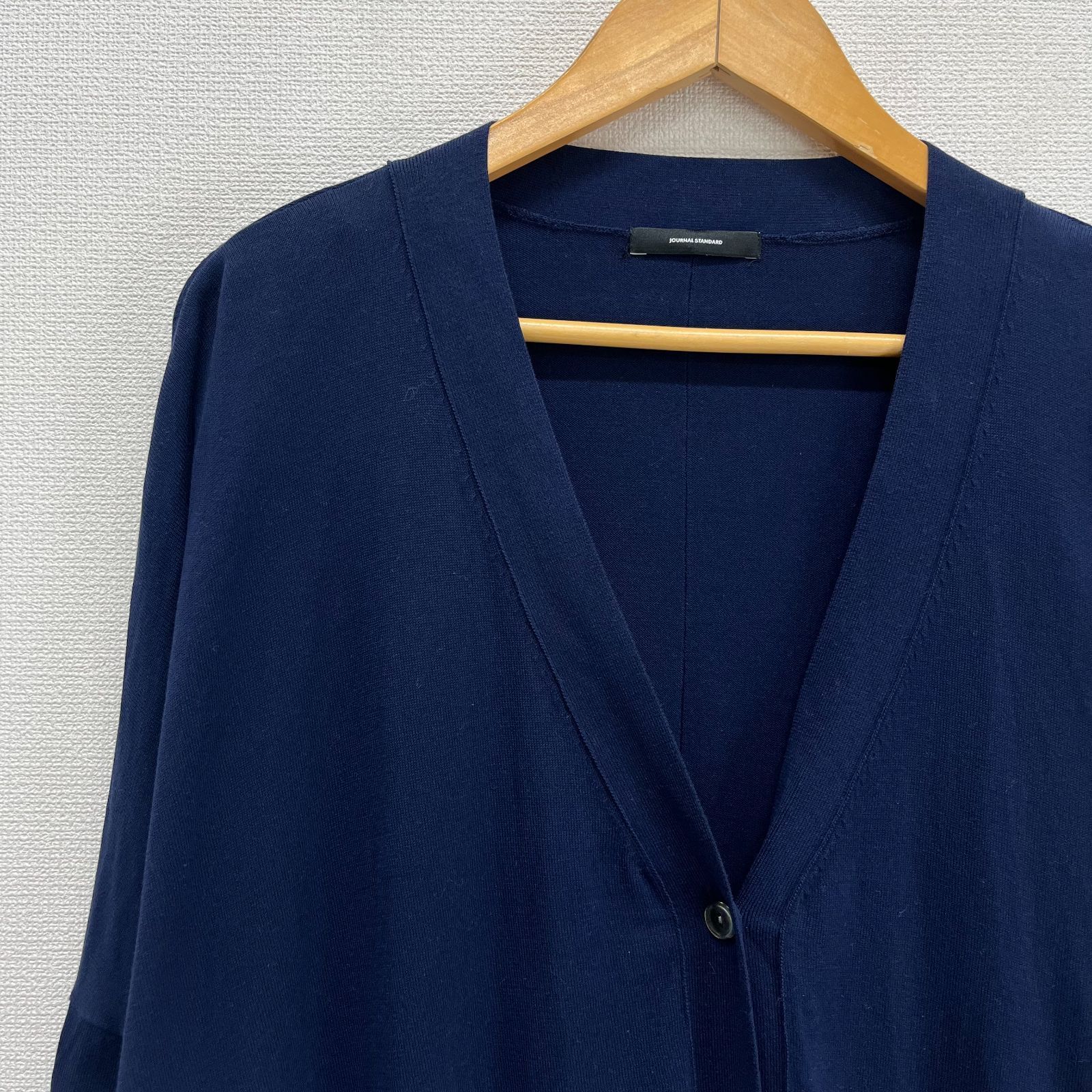 美品 22AW JOURNAL STANDARD ジャーナルスタンダード アンゴラブレンドポンチョカーディガン ブラック レディース 古着 中古 JOURNAL STANDARD - 美品 22AW JOURNAL STANDARD ジャーナル