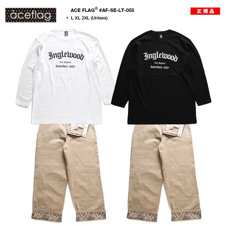 ACE FLAG 上下セット 長袖 ロンT チノパン ロングパンツ セットアップ