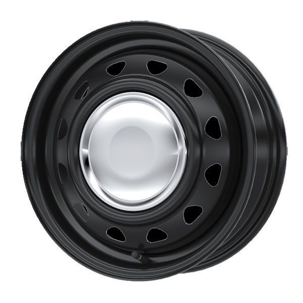 クロームホイール 8穴 ハブキャップ付き トラック用ホイール