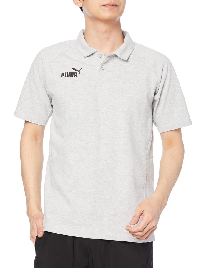 【新品・5営業日で発送】PUMA プーマ TEAMFINAL_カジュアル_ポロシャツ (658087) 色 : LIGHT_GRY_HE サイズ : 3XL 