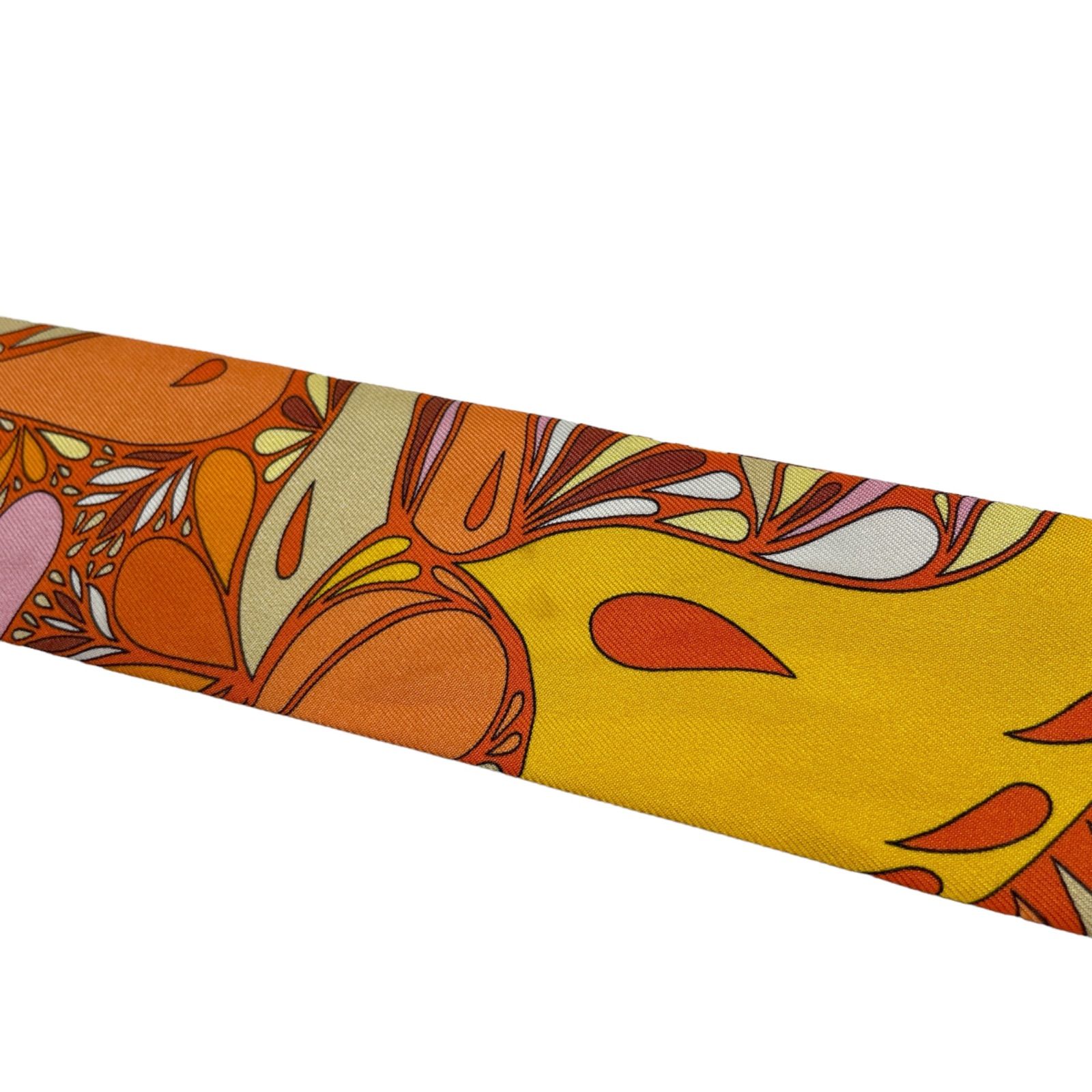 HERMES Twilly Millefleurs du Mexique エルメス ツイリー シルク100