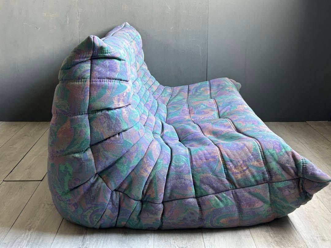 希少 リーンロゼ トーゴ TOGO 3P 総柄 サイケ 3人掛ソファ RZZ