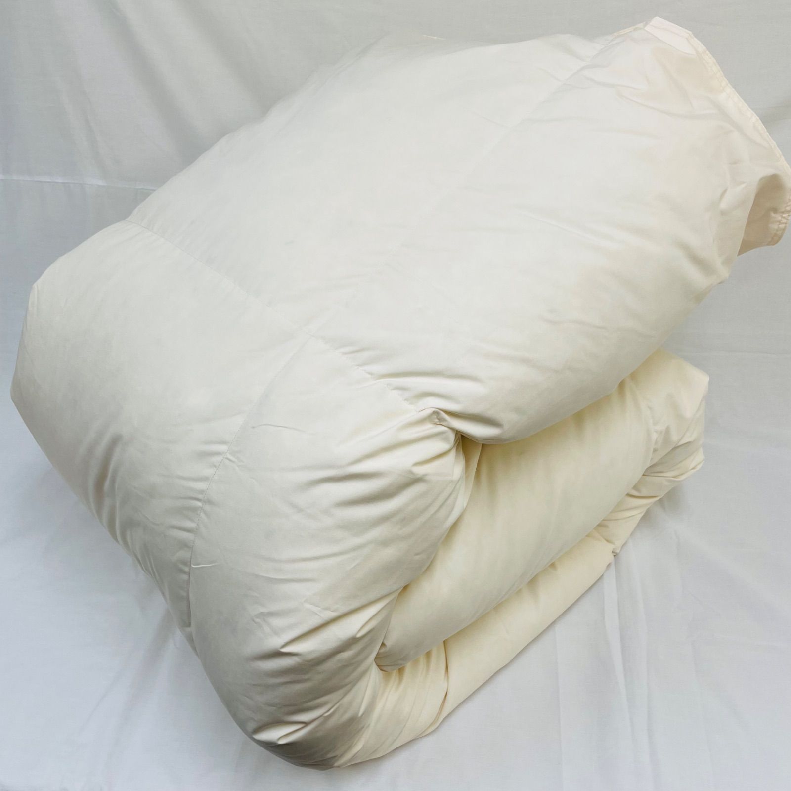 羽毛布団 クイーン 抗菌防臭羽毛 きなり 日本製 210×210cm 【公式通販】