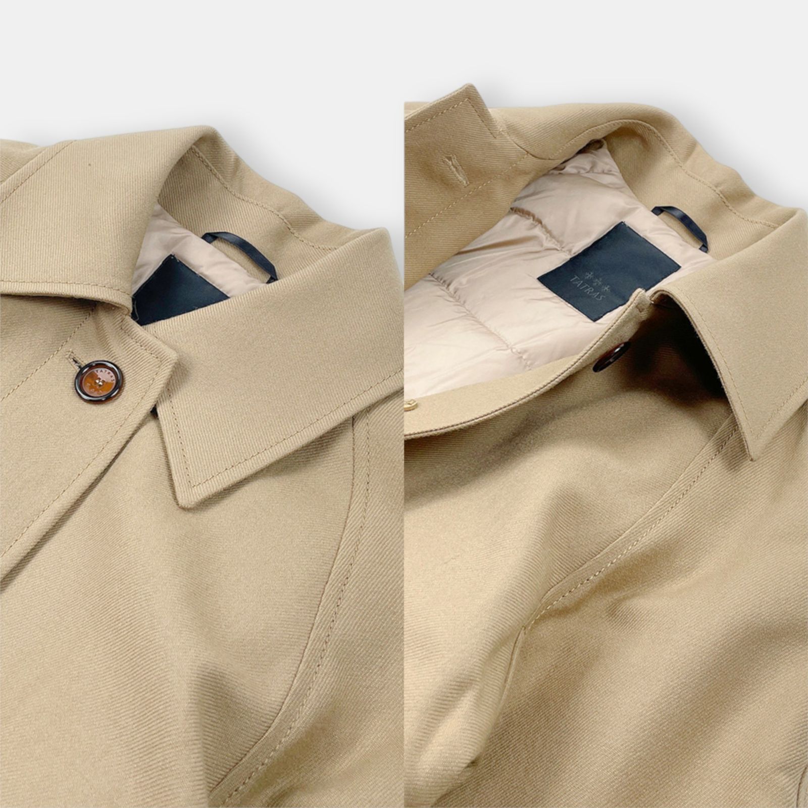 美品 TATRAS 23AW KHALITA ライトダウン トレンチコート 01 美品 TATRAS KHALITA 23AW タトラス カーリタ ライトダウン トレンチ