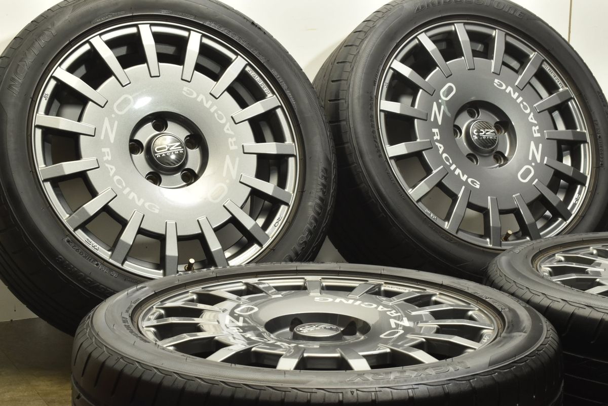 ホイールのみ販売 OZ RACING ラリーレーシング 18in 7.5J 50 PCD114.3 ブリヂストン 225 50R18 C-HR ヤリスクロス カローラクロス