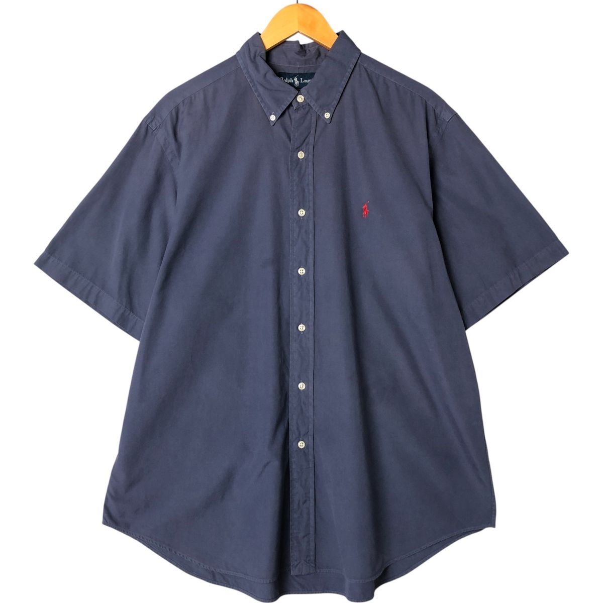 古着 ラルフローレン Ralph Lauren CUSTOM FIT 半袖 ボタンダウンシャツ メンズS相当 /eaa557878 古着 ラルフローレン Ralph Lauren CLASSIC FIT 半袖 ボタン
