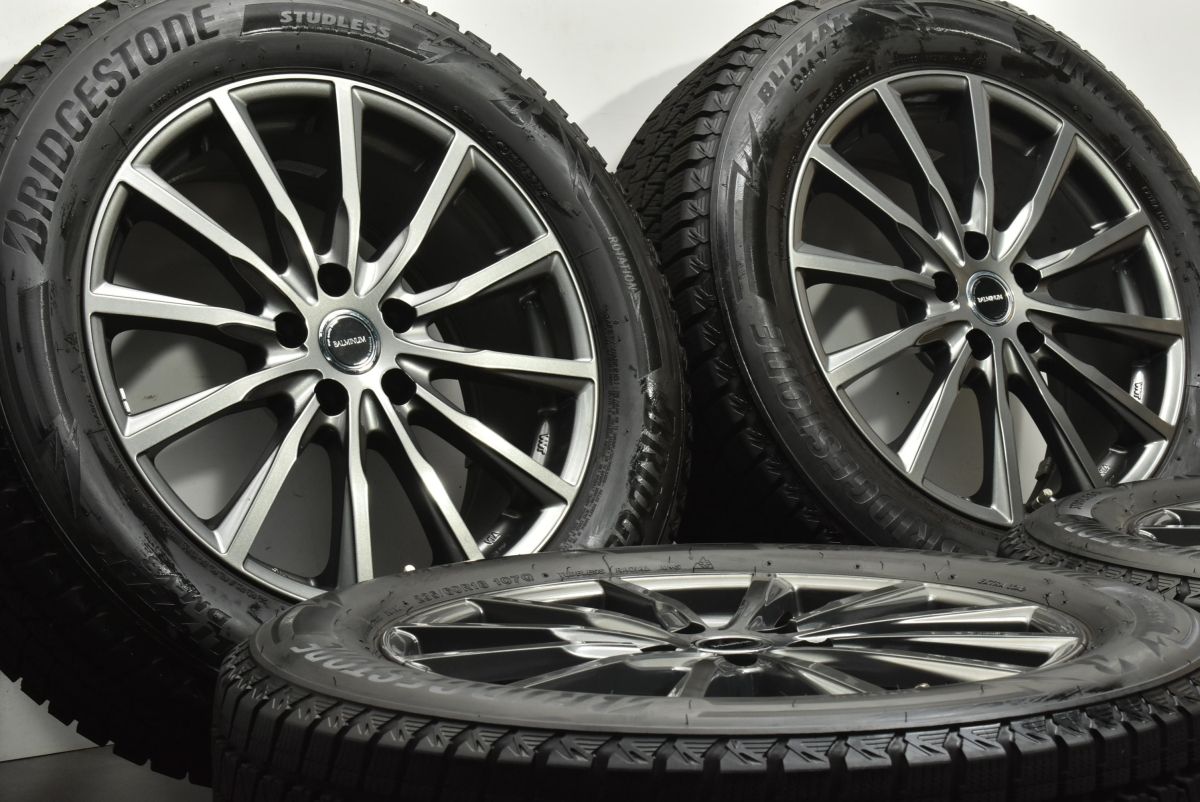 バリ溝 DM-V3付 バルミナ 18in 7.5J 42 PCD114.3 ブリヂストン ブリザック 235 60R18 CX-60 CX-80 T33 エクストレイル