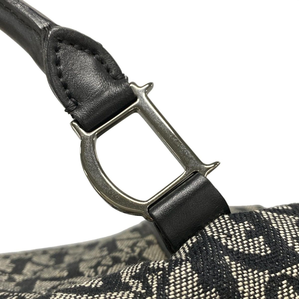 ネイビー×アイボリー ミニボストン