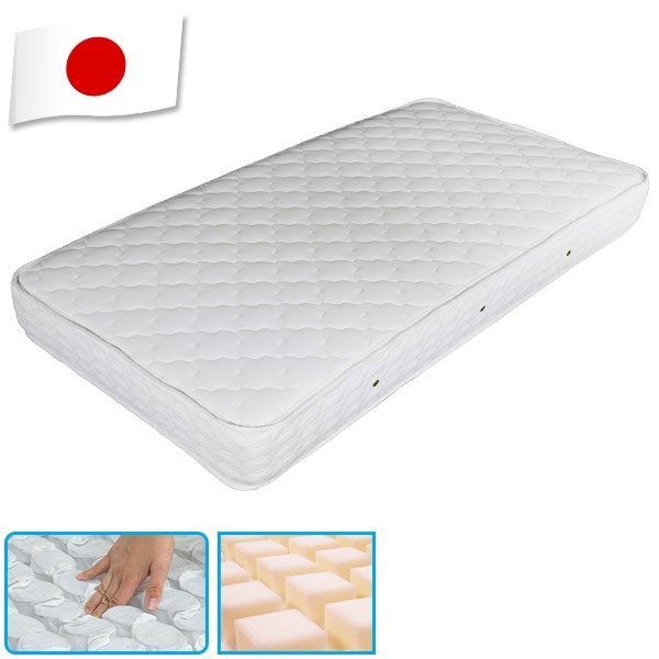 Dサイズ 国産 新型体圧分散 ポケットコイル スプリング マットレス ダブル D ダブルサイズ ベッド ベッドマットレス 寝具 ベッド ベッド用マットレス ベッド ベッドマット 白 単身 ひとり暮らし ギフト おすすめ 快適 厚め 国産 日本製 日本産 体