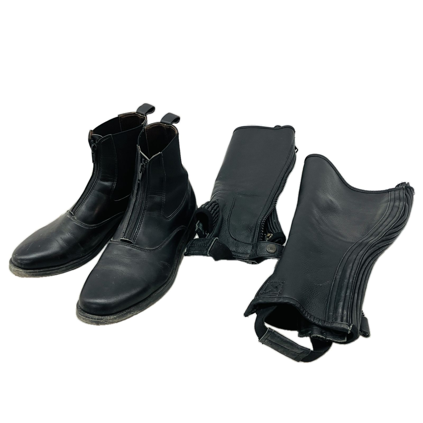 SOMES ソメスサドル 乗馬ブーツ 24 1 2 チャップス 2点セット スポーツ 馬具 C10516501