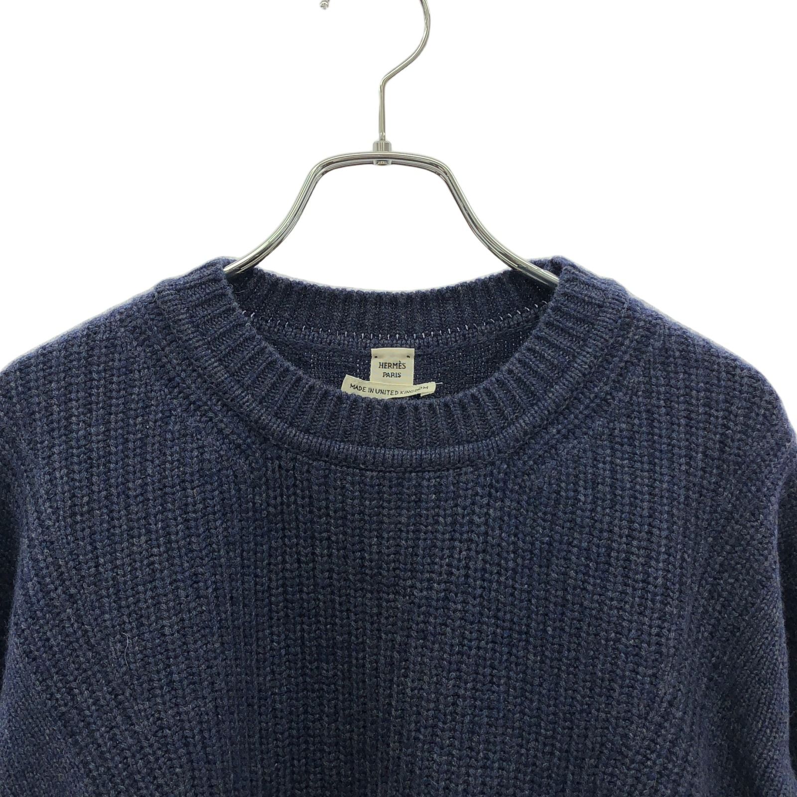 ★エルメス コ—ト HERMES 未使用品 カシミヤ 中古・古着通販】HERMES (エルメス) カシミヤVネックニット