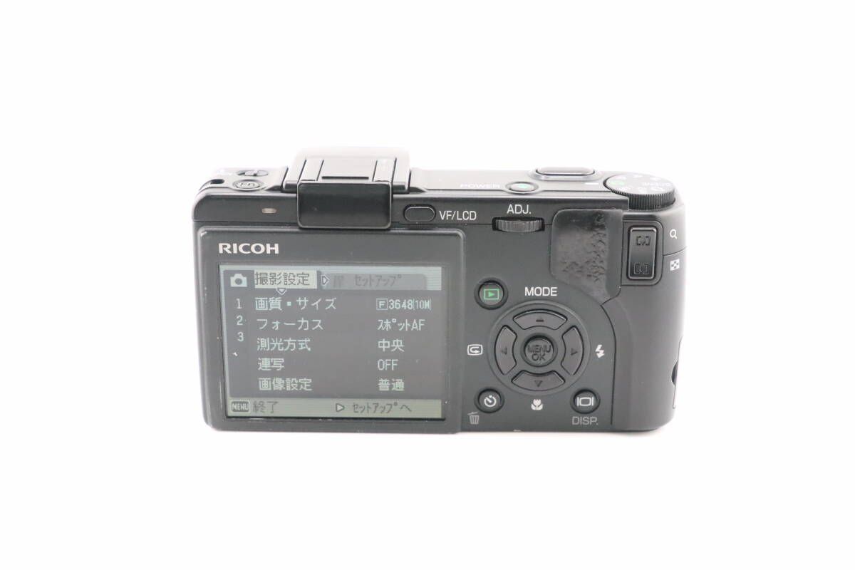 リコー RICOH CAPLIO GX 100 VF 1 DW 6 元箱 説明書 充電器付 W 0911＃3386 監視カメラ カメラ固定具