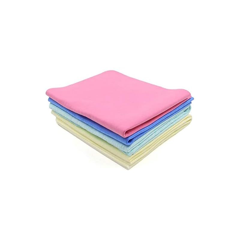 SZM ペット用タオル セームタオル 犬 猫 速乾 吸水 車拭き 掃除 雑巾 犬猫バスグッズ L 10 pcs 箱なし 1