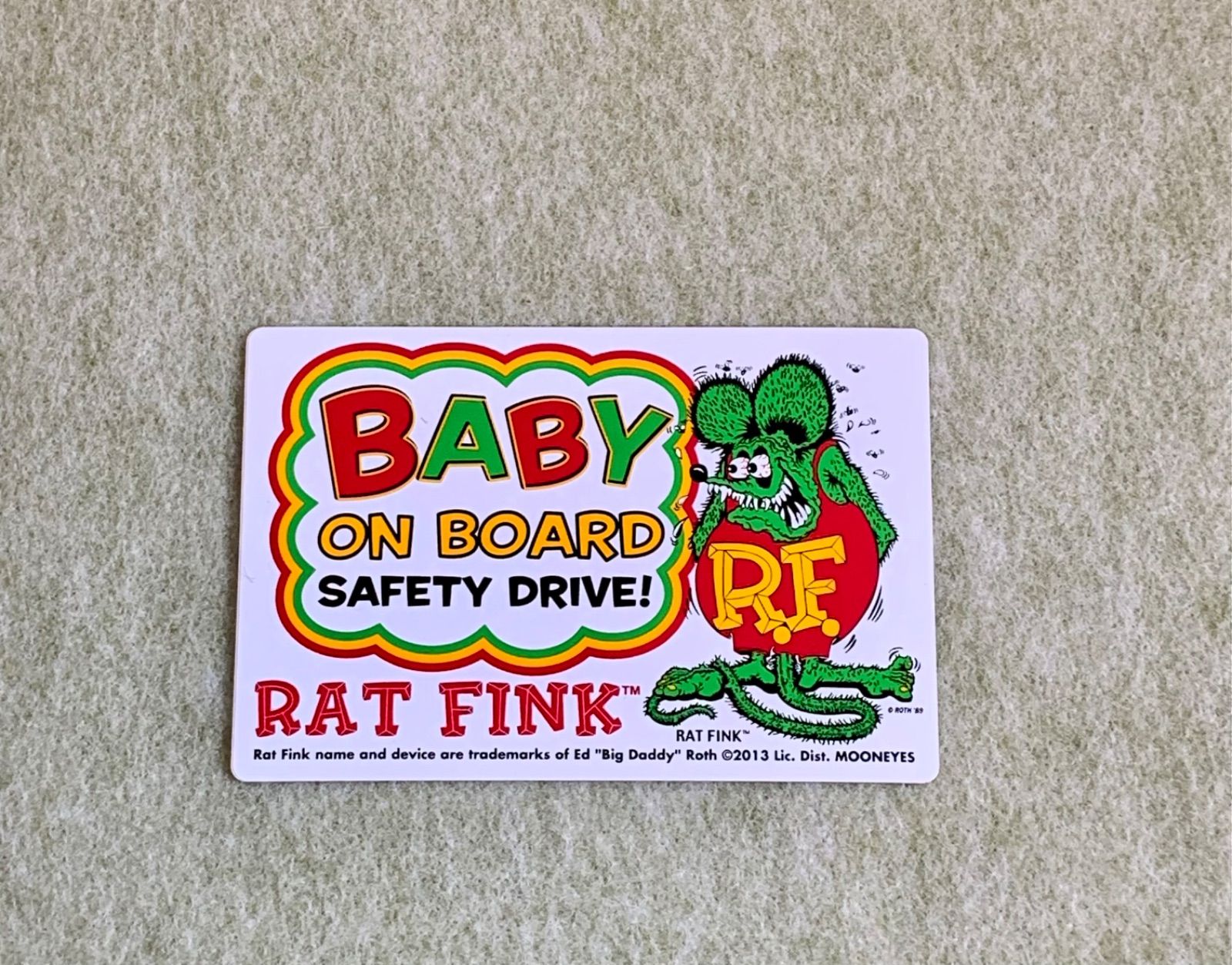 ラットフィンク ベイビーオンボード ステッカー RATFINK baby on board