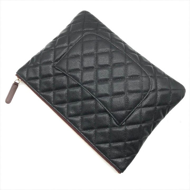 展示品 CHANEL シャネル マトラッセ ココマーク キャビアスキン