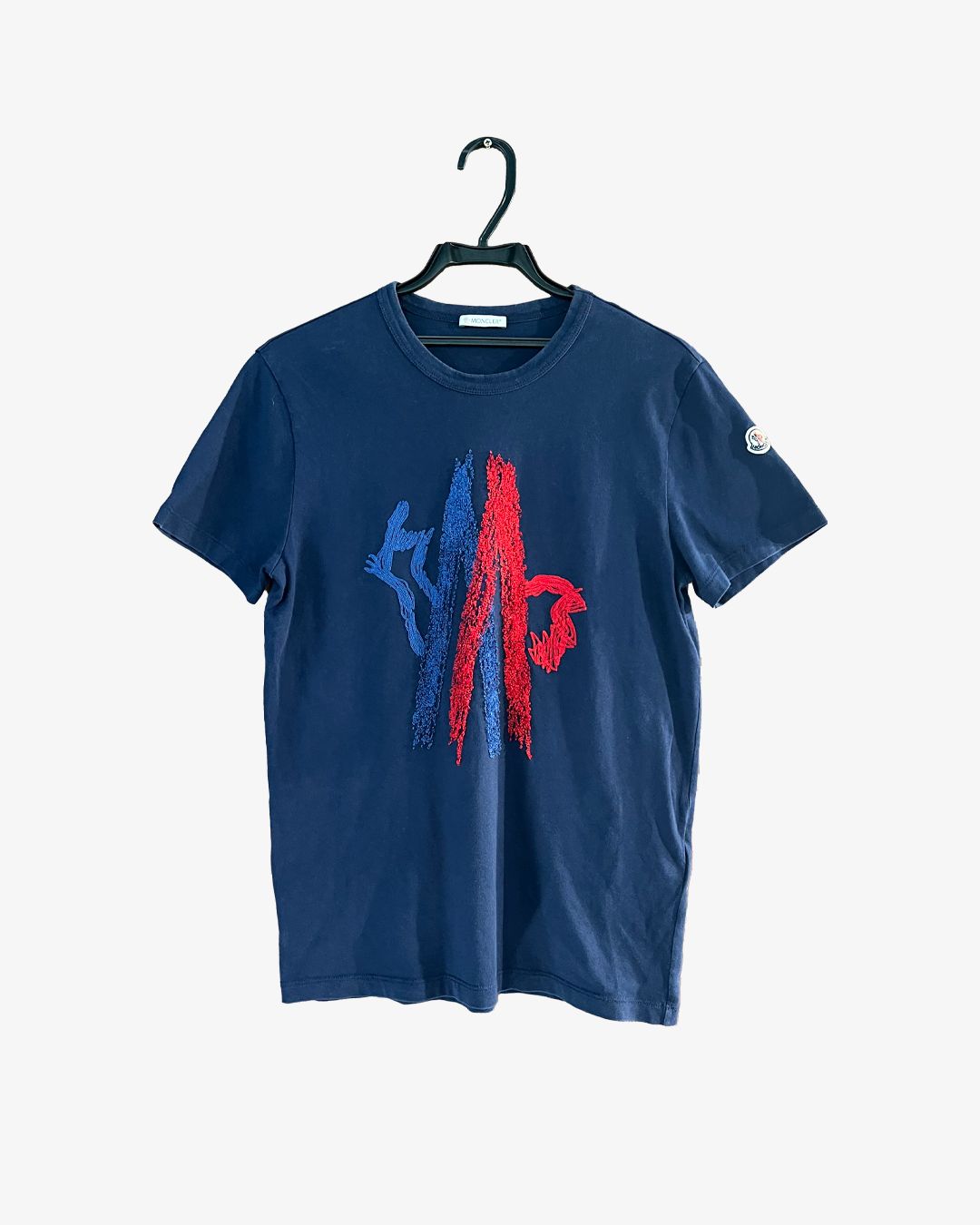 モンクレール ネイビー Tシャツ ストライプフリル袖 MONCLER ネイビー フリル裾 Tシャツ135 - メルカリ