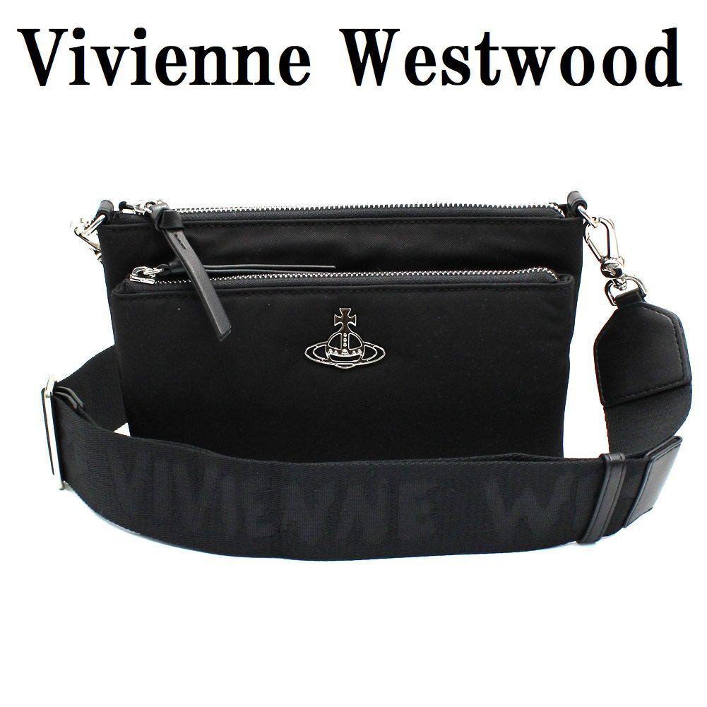 ヴィヴィアン ウエストウッド Vivienne Westwood 43030093 UW001Y LA N401 ペニー ダブルポーチ ショルダーバッグ  メンズ レディース ブラック - メルカリ