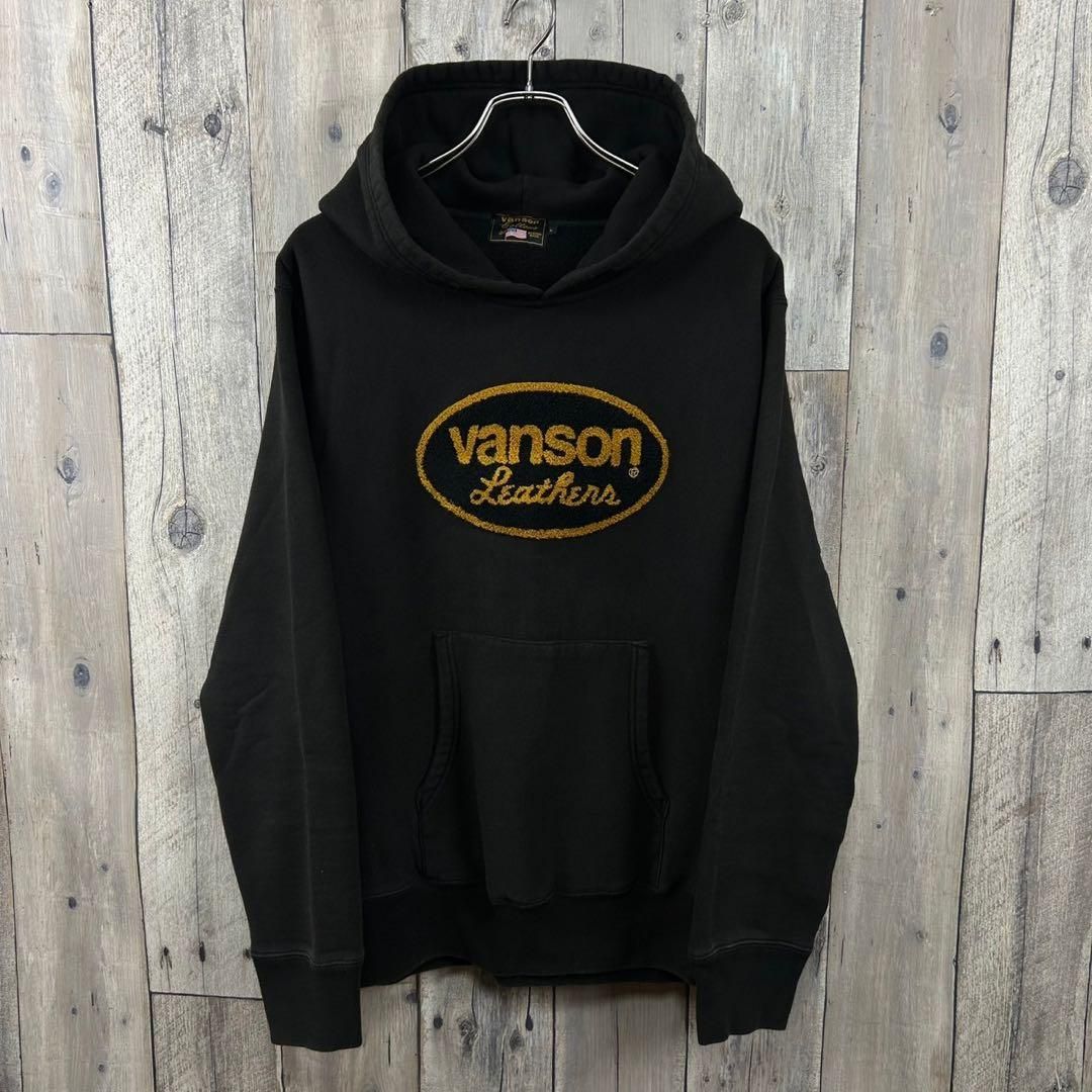 vanson バンソン 肉厚 厚地 スウェット スエット パーカー L
