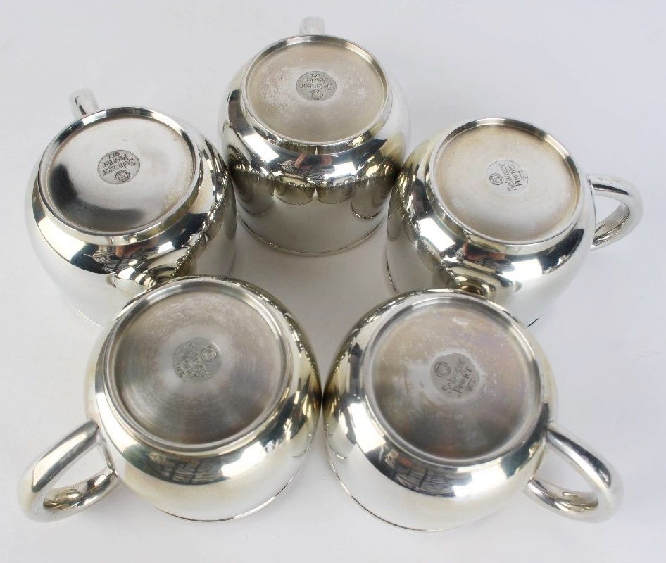 ロイヤルセランゴール ピューター ティーセット 9点 ポット カップ トレイ 食器 錫 すず ROYAL SELANGOR PEWTER  R2403-262 - メルカリ