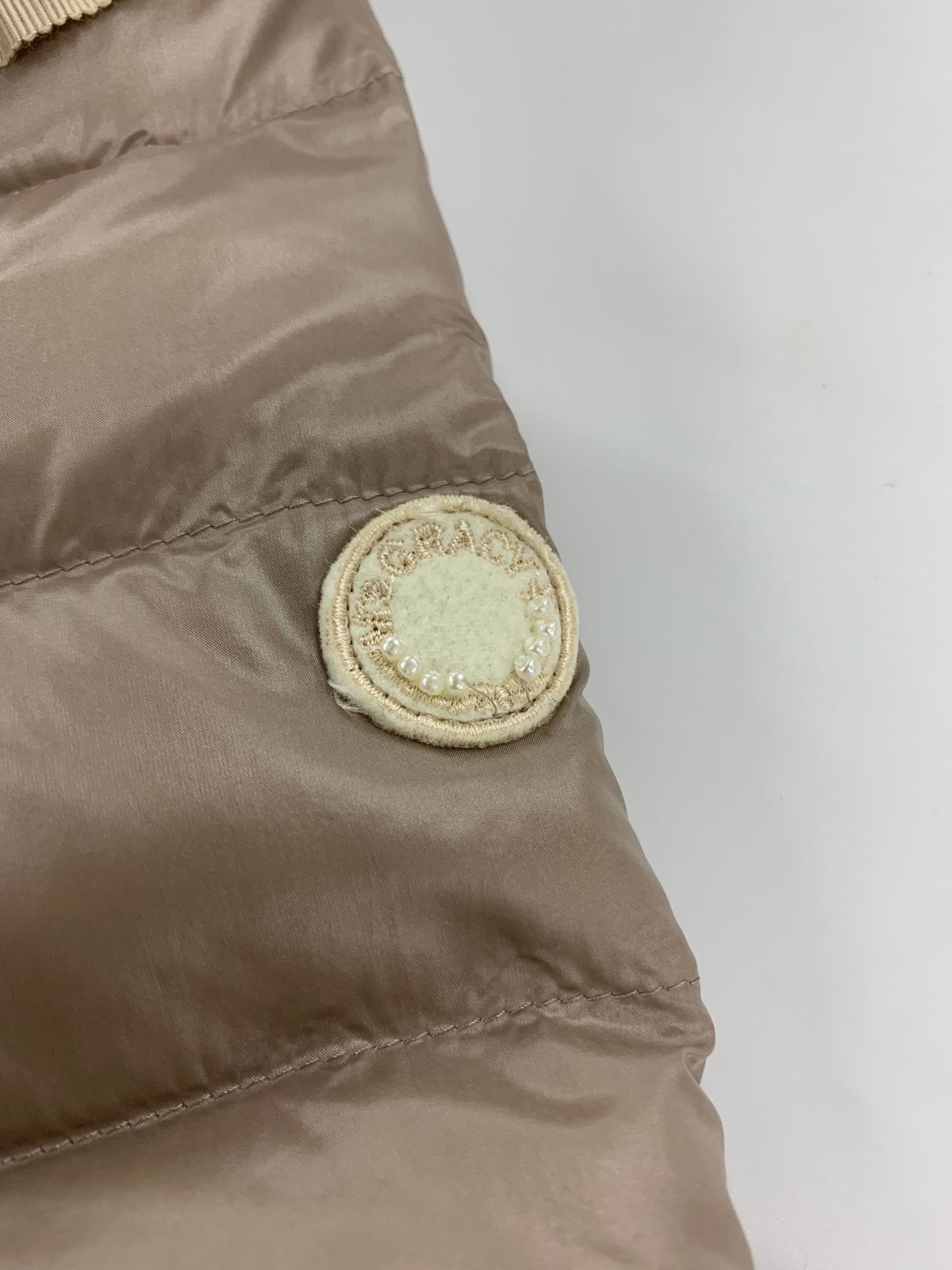 専用出品です。訳あり　エムズグレイシー エムズグレイシー 119501 38 グレージュ グログラン フーディー