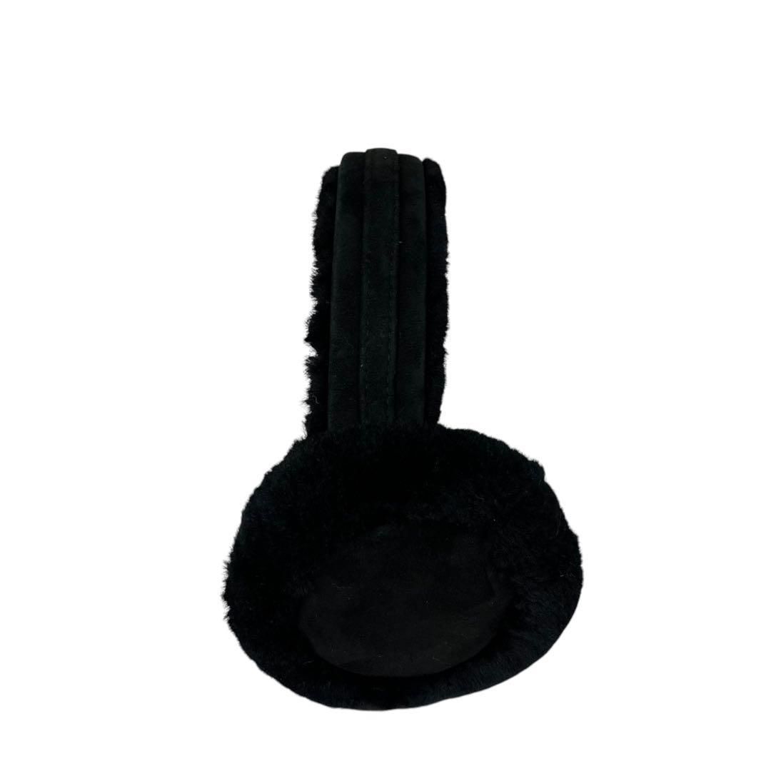 美品 4559 UGG アグ イヤーマフ 耳当て スエード ブラック - メルカリ