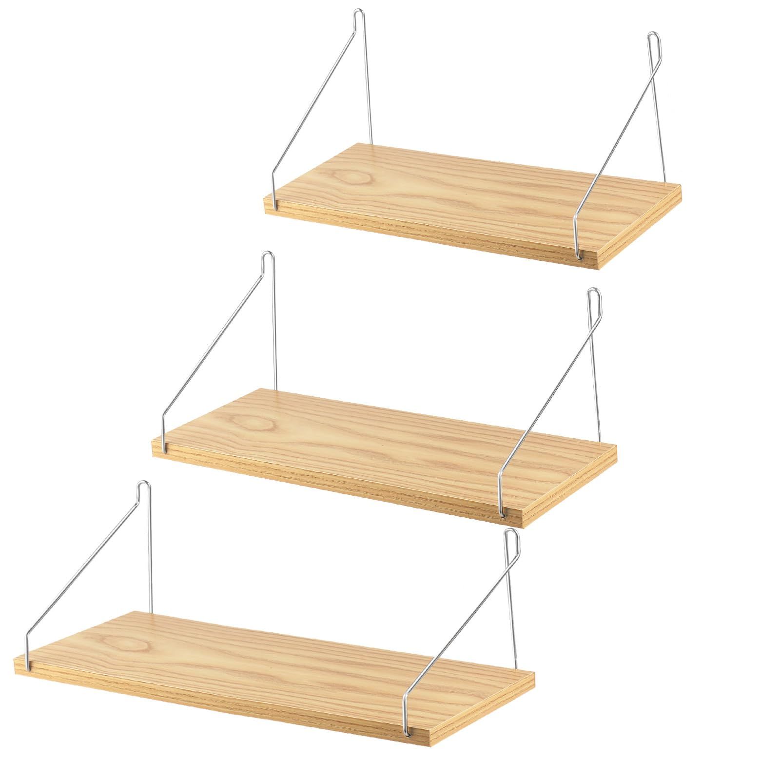 大人気　棚 棚 壁 壁 diy 棚 壁を傷つけない 飾り棚 穴あけない 壁掛け棚 賃貸 ウォールラック(30/35/40cmナチュラル) ウォールシェルフ YOYAI