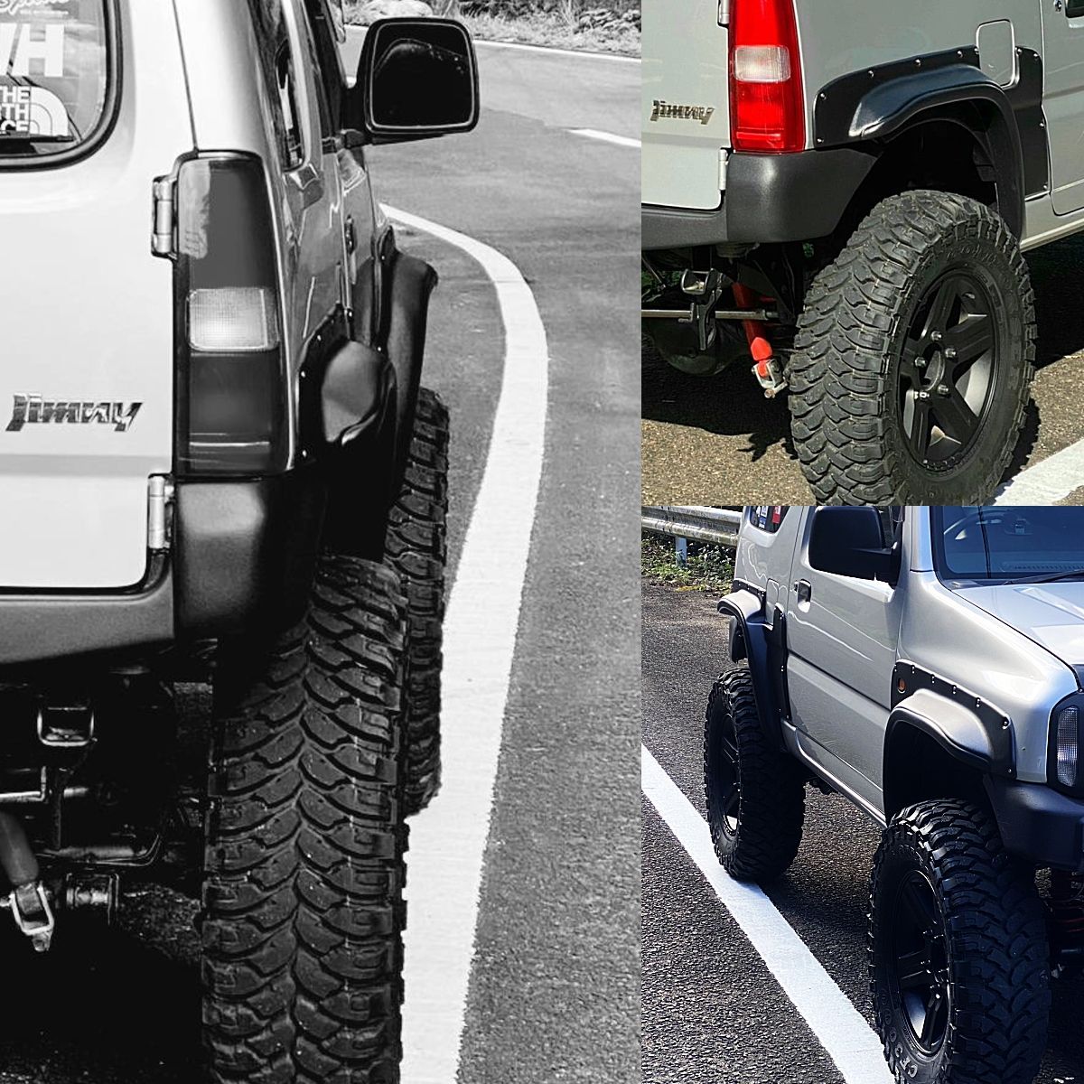 ジムニー JB23W 70mm オーバーフェンダー ブリスターフェンダー ワイド