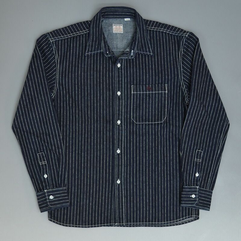 フラットヘッド 新品 ウォバッシュ ウエスタン 長袖シャツ F