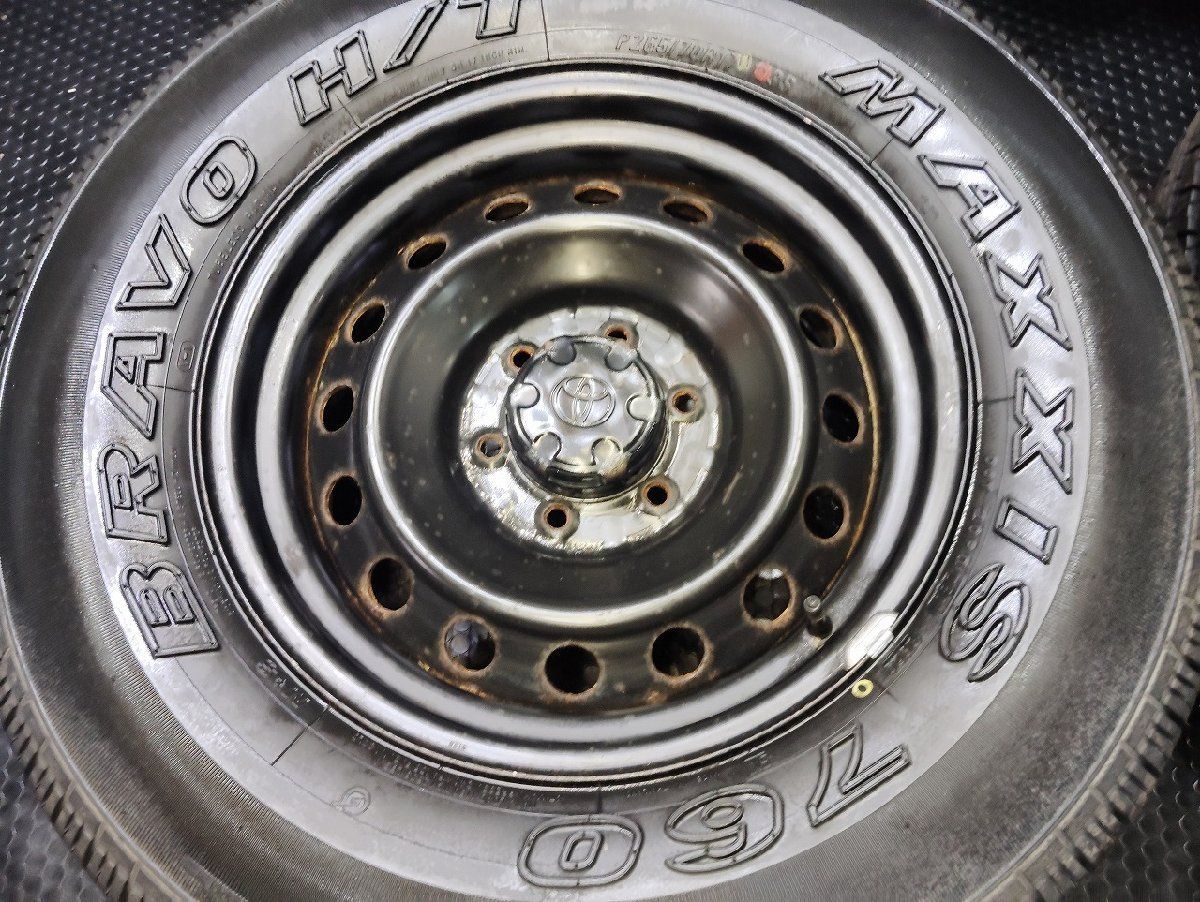 タイヤ バランス調整済 MAXXIS HT-760 BRAVO 265 70R17 夏タイヤ トヨタ FJクルーザー 純正ホイール 17インチ 7.5J6HPCD139.7 15 23年製 VTI253