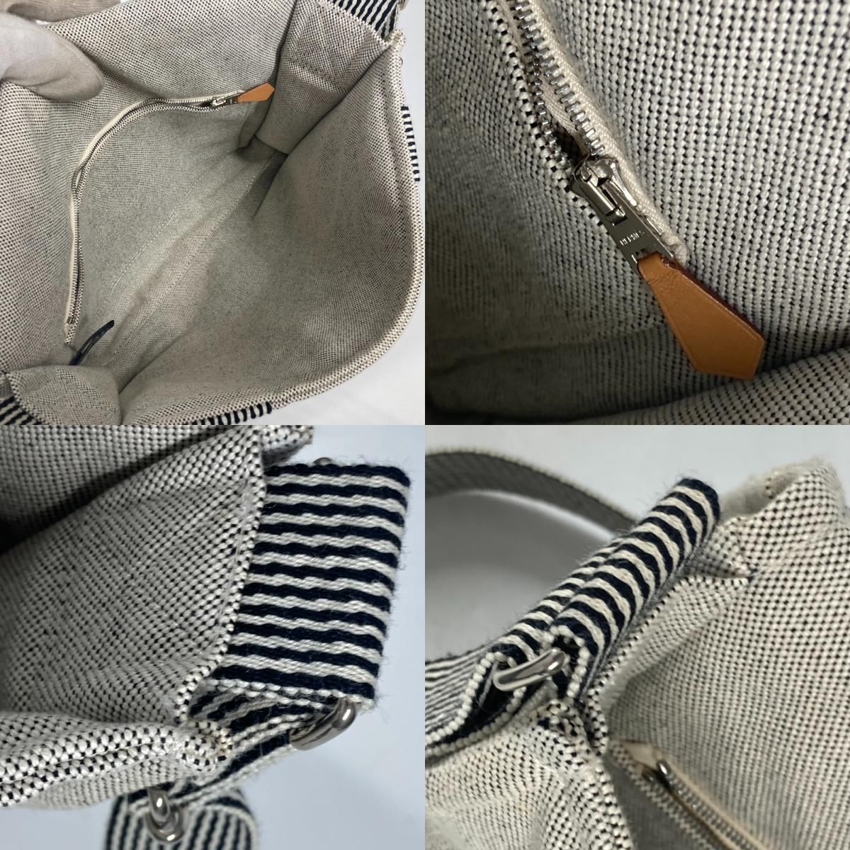 極美品 エルメス フールトゥpm バサス グレー 角スレなし