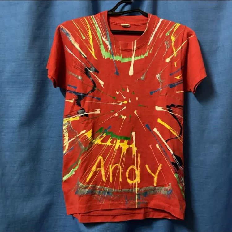 激レア】ペンキ アートTシャツ スクリーンスターズ製 アメリカ製