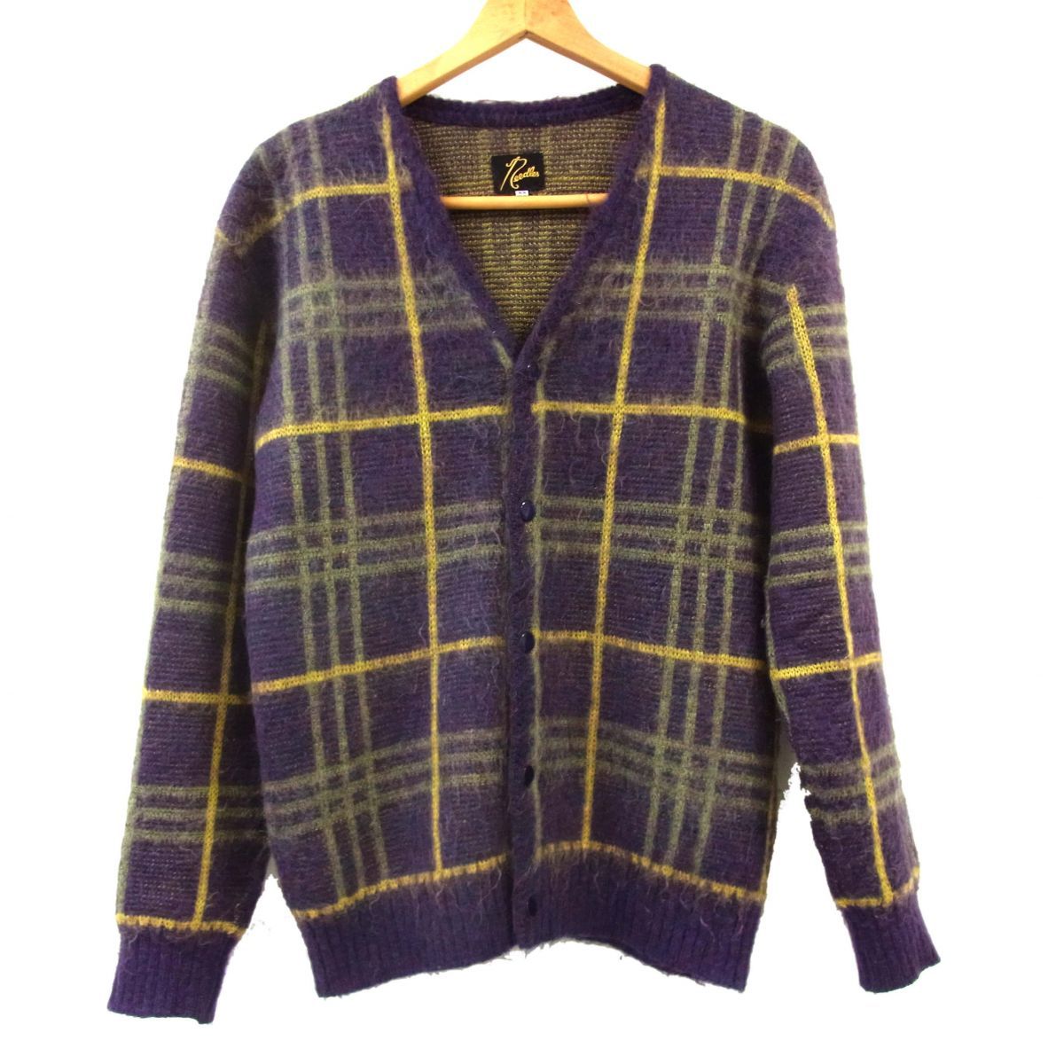 needles モヘアカーディガン アーガイル Needles：Mohair Cardigan