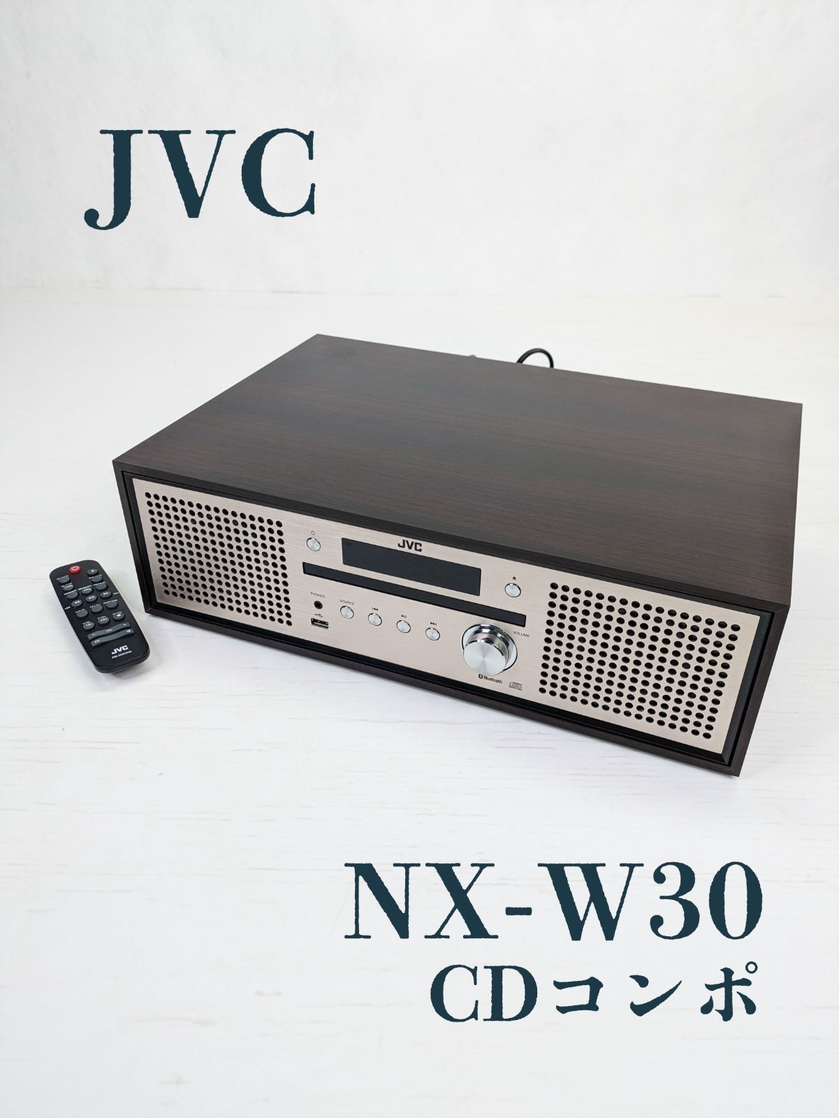 動作 済み JVC ジェイブイシー NX-W30 コンポ CD Bluetooth USB