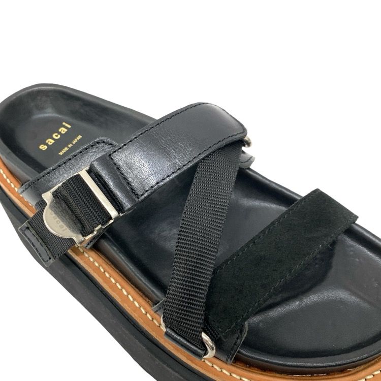 国内正規品 sacai サカイ 革ベルト 黒 ブラック - メルカリ