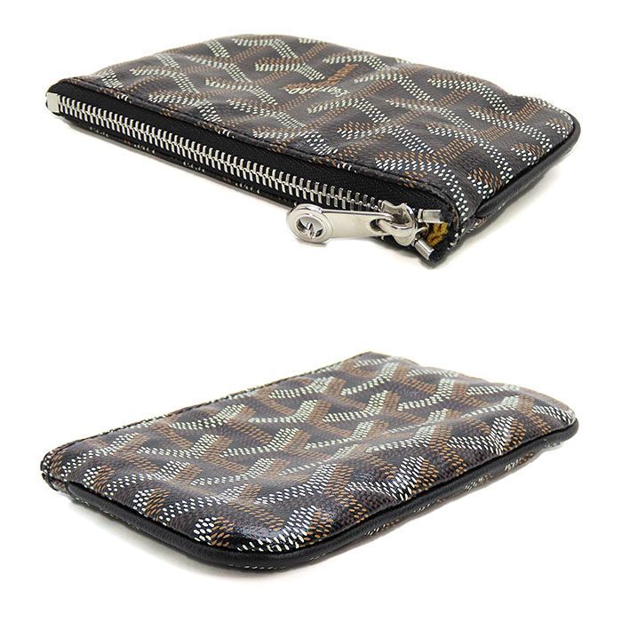 ゴヤール GOYARD セナナノキーポーチ ブラック キーリング付き