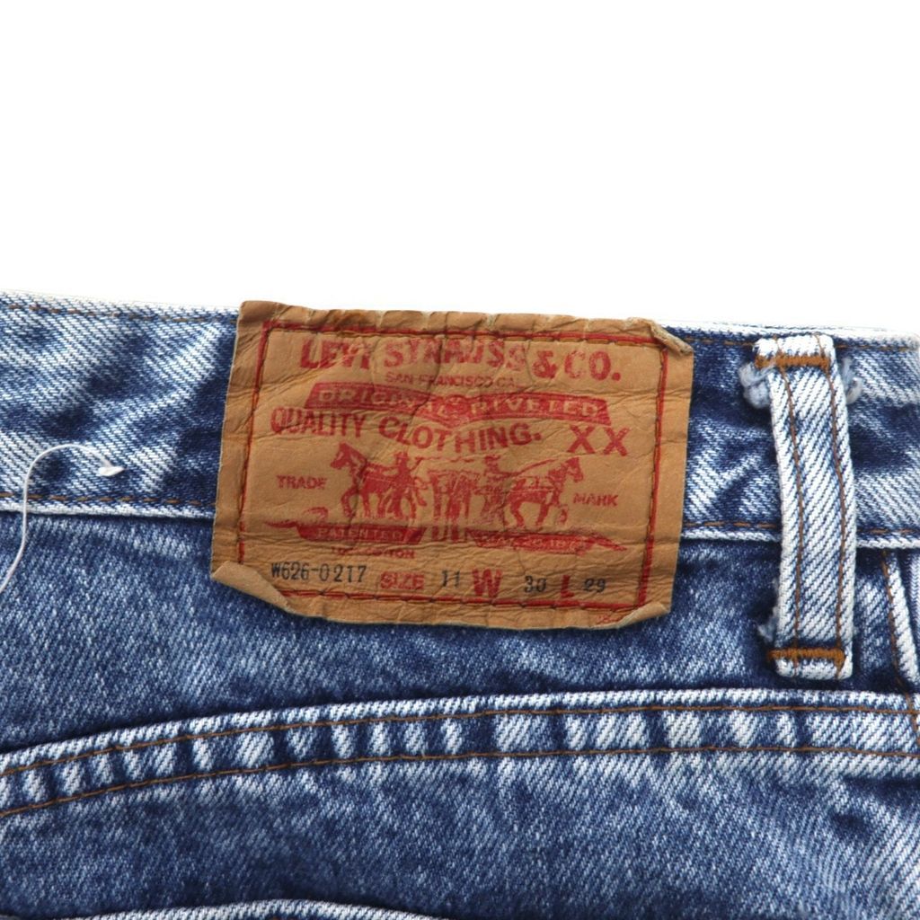 Levi's 80年代 ハイウエスト テーパード デニムパンツ M ブルー
