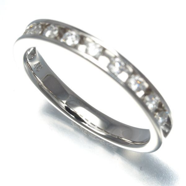 4℃ リング ダイヤ ダイヤモンド 10P レールセッティング 10号 Pt950  