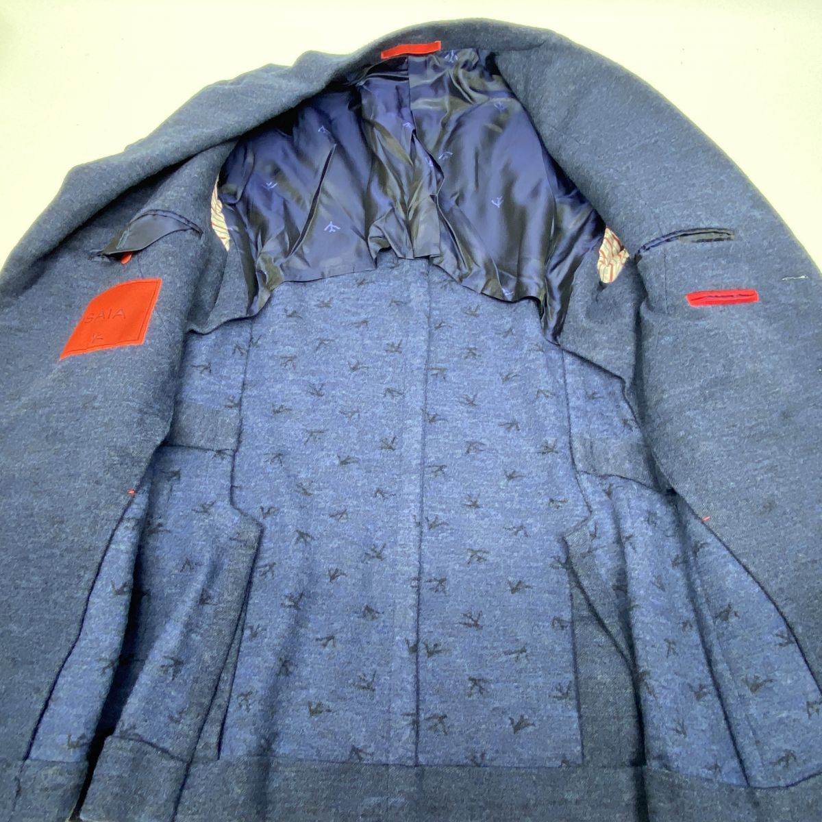 ISAIA イザイヤ テーラードジャケット ウール 毛 ネイビー サイズ44 8R