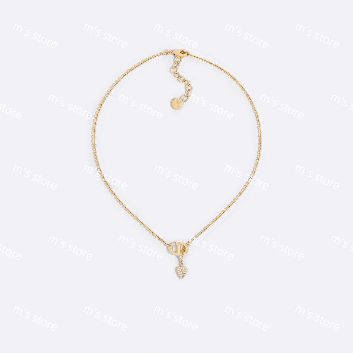 クリスチャンディオール CD NAVY ハート ネックレス 金色 Dior Christian Dior - 新品 定価以下 ディオール CD Navy ネックレス