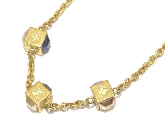 LOUIS VUITTON ヴィトン ネックレス ☆ コリエ・ギャンブル ゴールド 