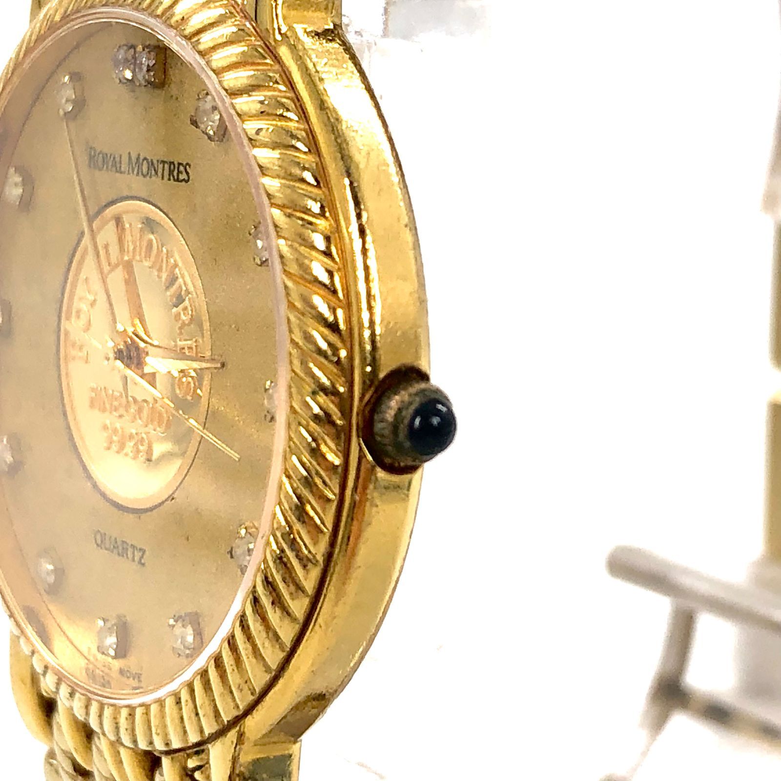 爆買いしたくなる ROYAL コイン K24 SS/QZ 99.99 ロイヤルモントレス MONTRES 時計