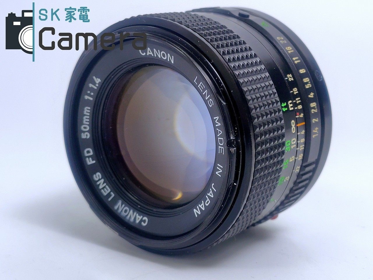 中古】 Canon NEW FD 50mm F1.4 フード付き キャノン 絞り不良 Canon