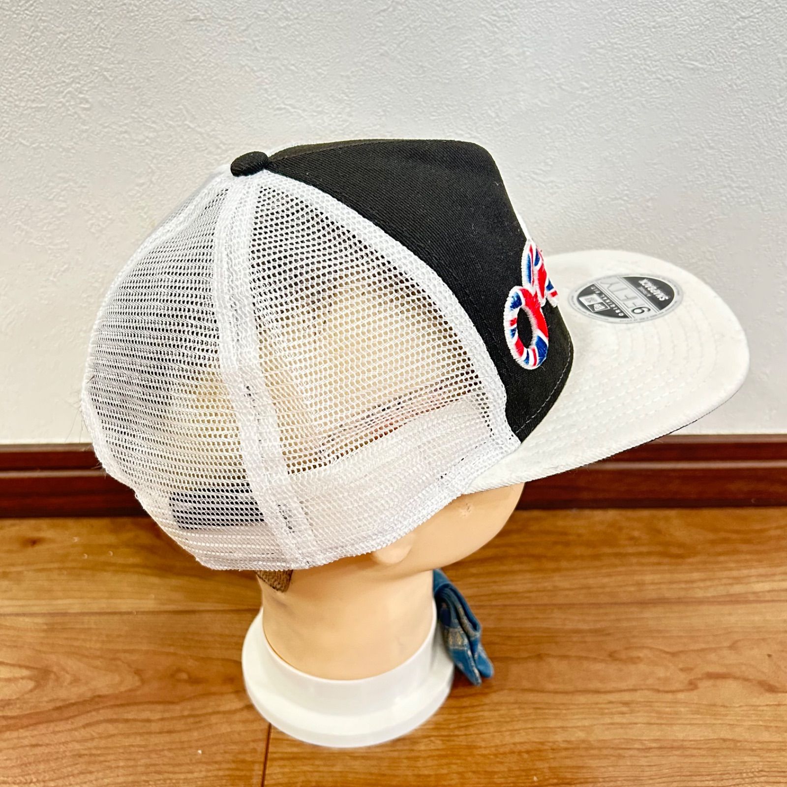 w^)b NEW ERA×OAKLEY ニューエラ×オークリー ベースボール メッシュキャップ 帽子 9FIFTY ロゴ刺繍 イギリス国旗 アメカジ  ストリート ブラック 黒×ホワイト 白 キッズ ジュニア メンズ レディース ユニセックス - メルカリ