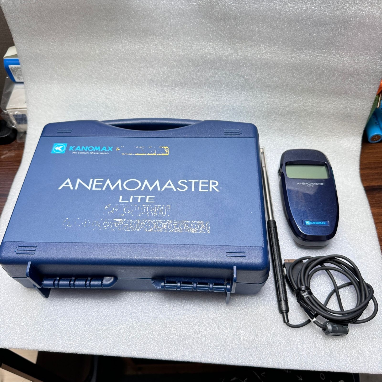 動作 済み KANOMAX カノマックス 延長棒 ANEMOMASTER LITE アネモマスターライト Model-6006-00 携帯式風速計 おまでエネループ付き 2