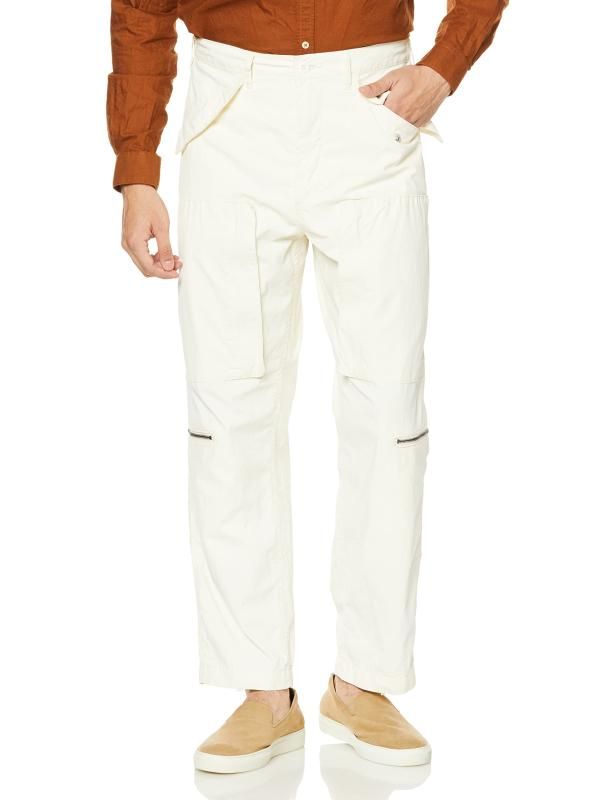 アルファインダストリーズ カーキ―パンツ ヘリクルーパンツ TB1067 メンズ OFF WHITE L