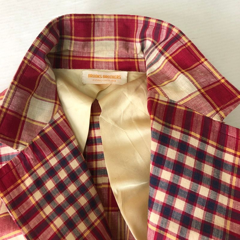 中古品】Brooks Brothers ブルックスブラザーズ MADRAS CHECK JACKET