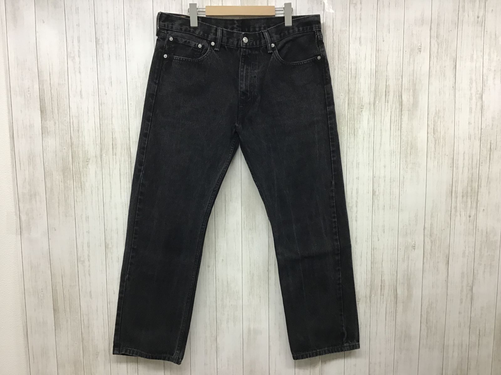 levis/505/後染めブラック/W36L30/USA製/リーバイス/USED - デニム 