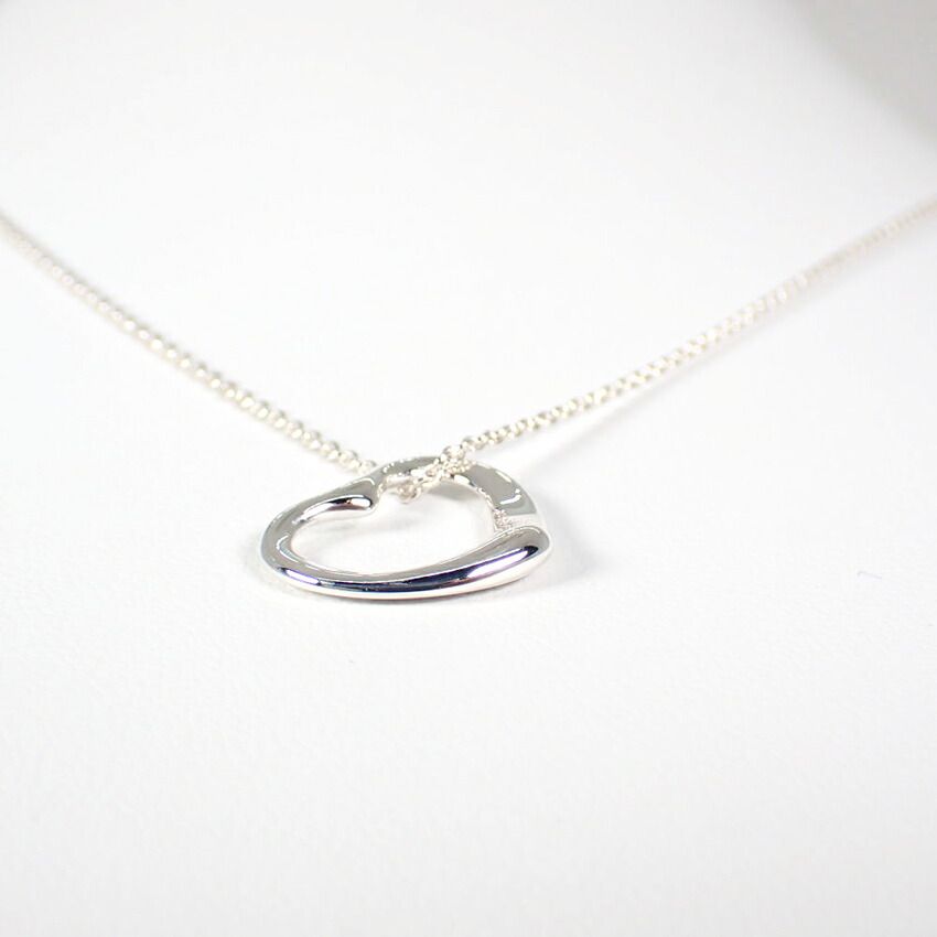 ティファニー 925 オープンハート ペンダント/ネックレス//g501-60  